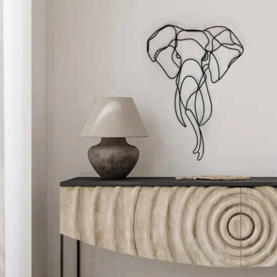 Habitat Decor 28" Asha Elephant Metal Wall Art {3}