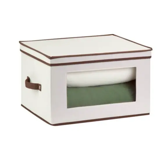 Honey Can Do Natural/Brown Storage Box with Handles {1}