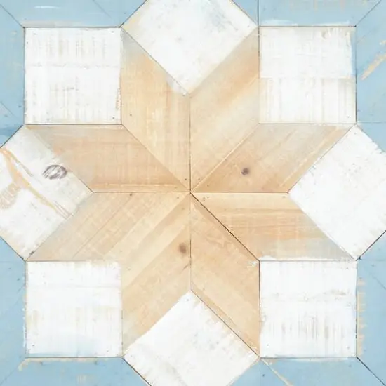 Multi Colored Farmhouse Abstract Wood Wall Decor, 31" x 31" {5}