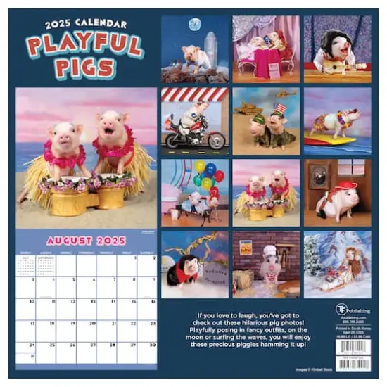 TF Publishing 2025 Playful Pigs Wall Calendar {3}