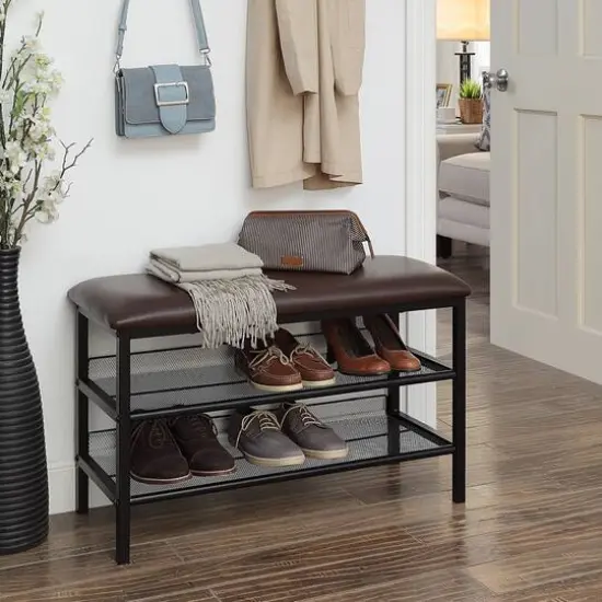 SunnyPoint Shoe Rack with Bench {3}