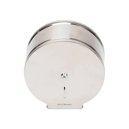 Mind Reader Commercial Wall Mounted Stainless Steel Toilet Roll Dispenser {7}
