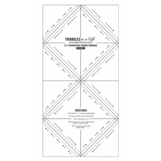 It's Sew Emma&reg; Triangles on a Roll&trade; Finished Half-Square Triangles {5}