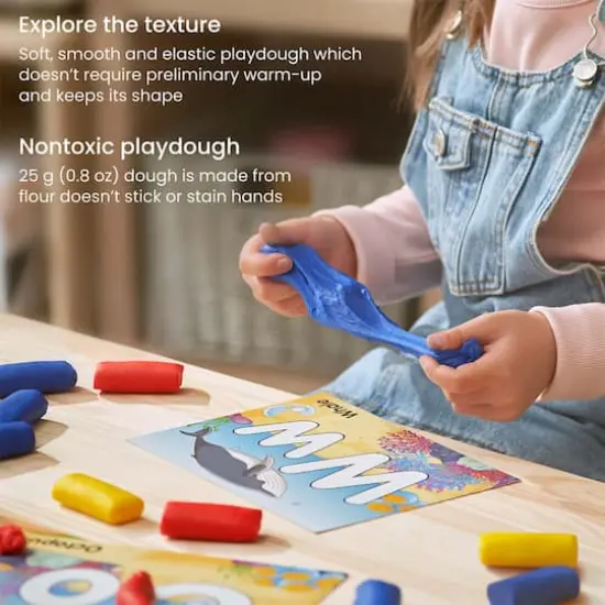 Arteza&reg; Kids Alphabet Learn By Dough Kit, 43 pcs {3}