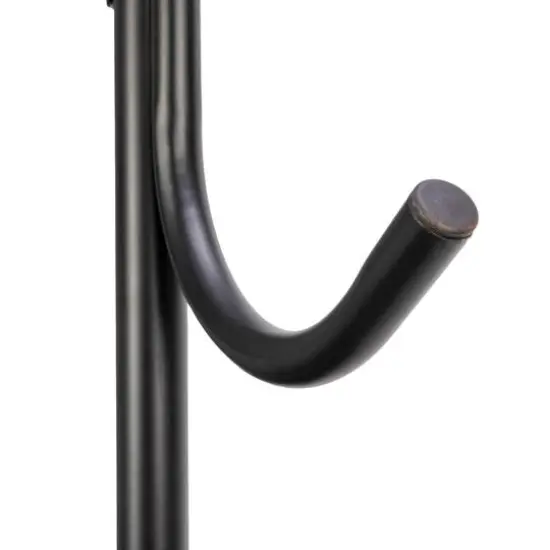 Hinge-It Clutterbuster 74" Steel Valet Family Towel Bar Black {7}