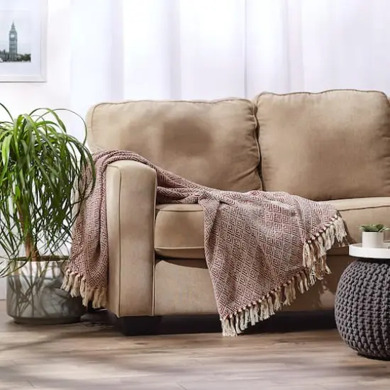 DII&reg; Diamond Throw Barn Red {7}