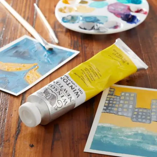 Winsor & Newton&trade; Winton 6.75oz. Oil Colour&trade; Paint Cadmium Yellow Light {3}