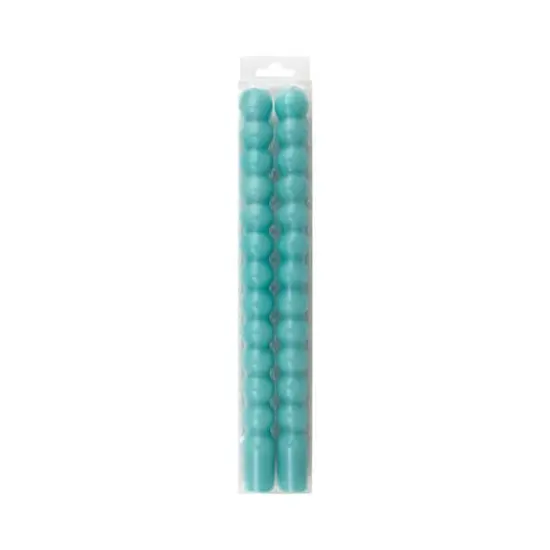 10" Unscented Bubble Taper Candles, 2ct. by Ashland&reg; Teal {1}