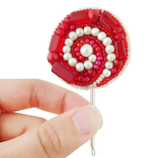 Crystal Art Beadwork Kit For Creating Broоch Lollipop {1}