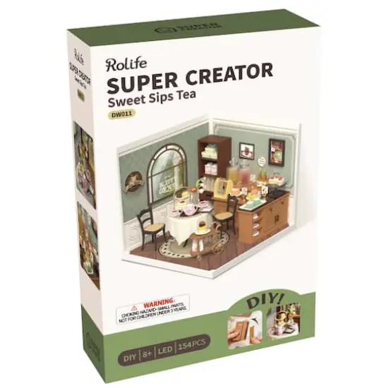 Rolife&reg; Super Creator Sweet Sips Tea DIY Miniature Kit {7}