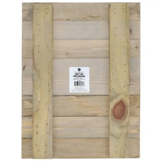 Hampton Art&trade; 12" x 16" Rustic Wood Panel {6}