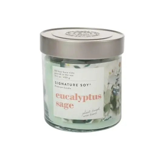 Signature Soy&reg; Jar Candle, 15.1oz. Eucalyptus and Sage {1}