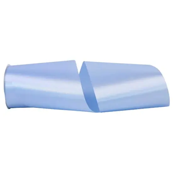 JAM Paper 6" x 50yd. Single Face Satin Allure Ribbon Light Blue {1}