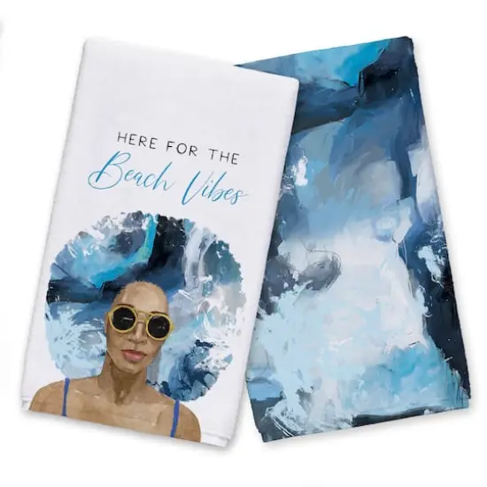Here for the Beach Vibes Tea Towel Set {1}