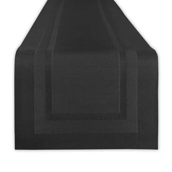 DII&reg; 72" Doubleframe Table Runner Black {1}