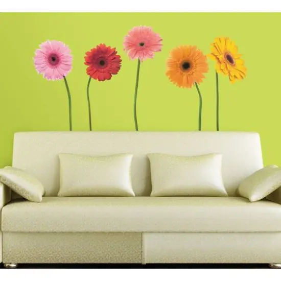RoomMates Gerber Daisies Peel & Stick Wall Decals {5}