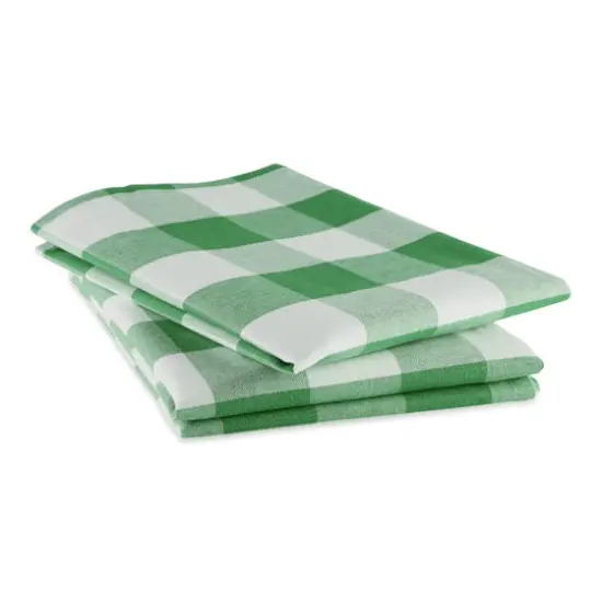 DII&reg; Shamrock Green Buffalo Check Dishtowels, 3ct. {6}