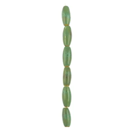 Green Ceramic Oval Beads, 29.5mm by Bead Landing&trade; {4}
