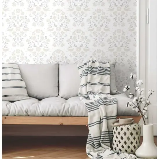 RoomMates Rose Lindo Woodland Peel & Stick Wallpaper Gray {5}