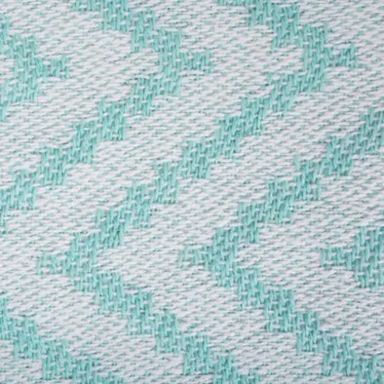DII&reg; Aqua Large Chevron Throw {4}