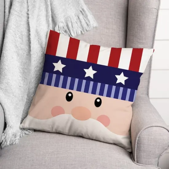 Uncle Sam Face Indoor/Outdoor Pillow {3}