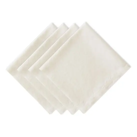 DII&reg; Oversized Linen Dinner Napkins, 4ct. Cream {1}
