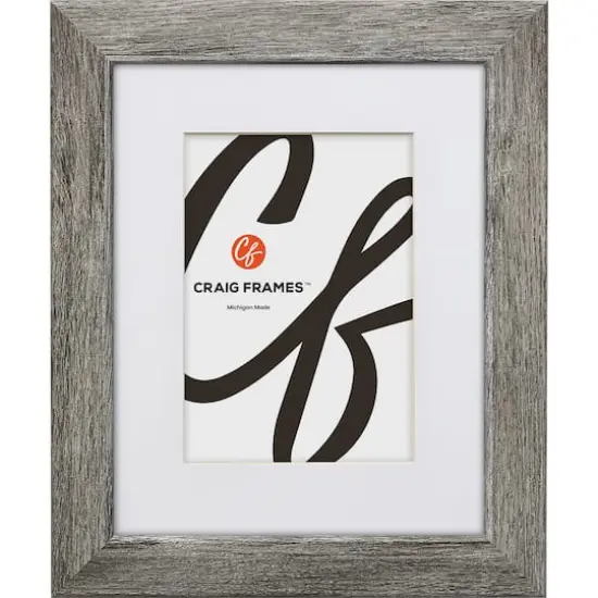 Craig Frames 4 Pack: Bauhaus 125 Barnwood Gray Picture Frame with Mat {3}