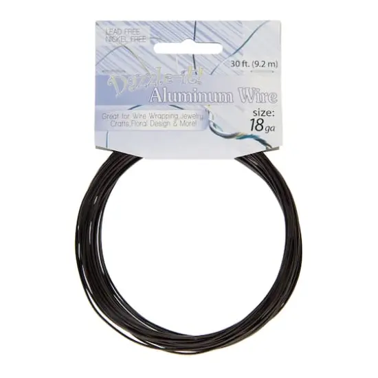 John Bead 18 Gauge Aluminum Jewelry Wire, 30ft. Brown {4}