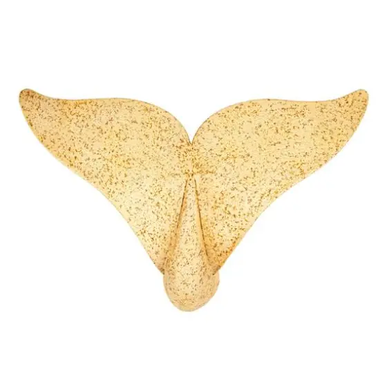 Hello Honey® 24.25" Cream Distressed Metal Whale Tail Wall Décor {7}