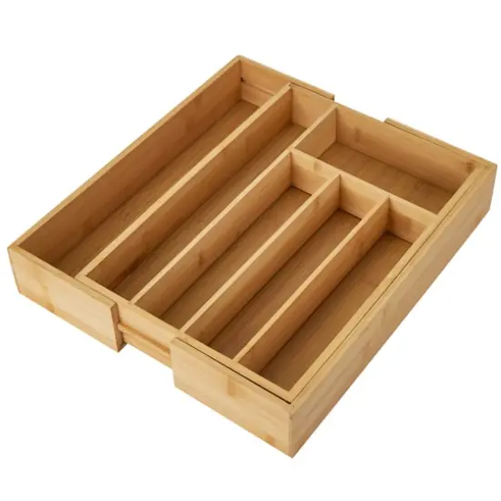 Kitchen Details Bamboo Expandable Cutlery Tray {1}