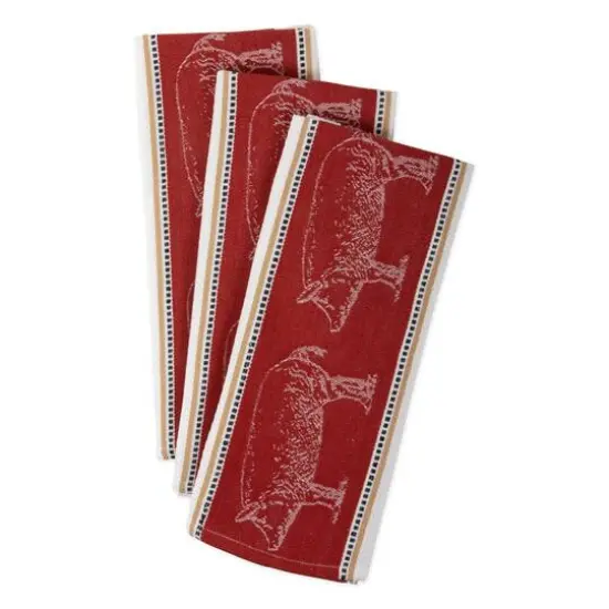 DII&reg; Pig Jacquard Dishtowel, 3ct. {3}