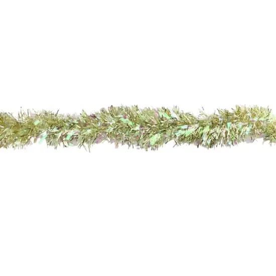 12ft. Starburst Iridescent & Gold Christmas Tinsel Garland {4}