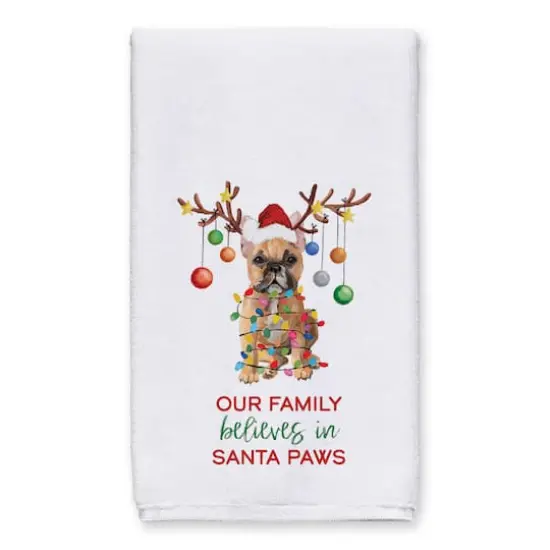 Frenchie Christmas Tree Tea Towel, 2ct. {3}