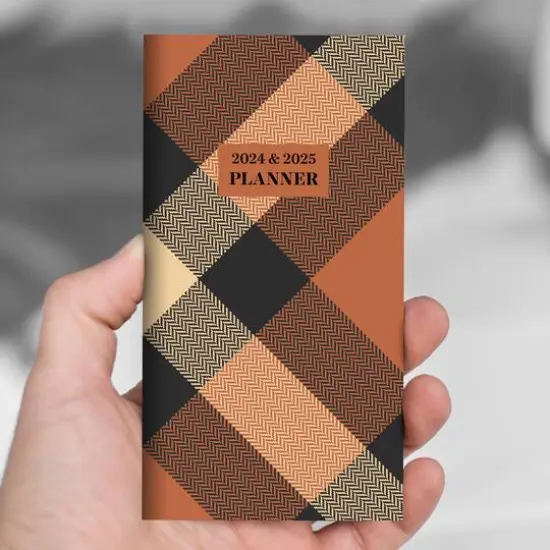 2024-2025 Scholarly Plaid Monthly Pocket Planner {6}