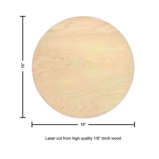 Leisure Arts&reg; 16" Wood Circle {4}