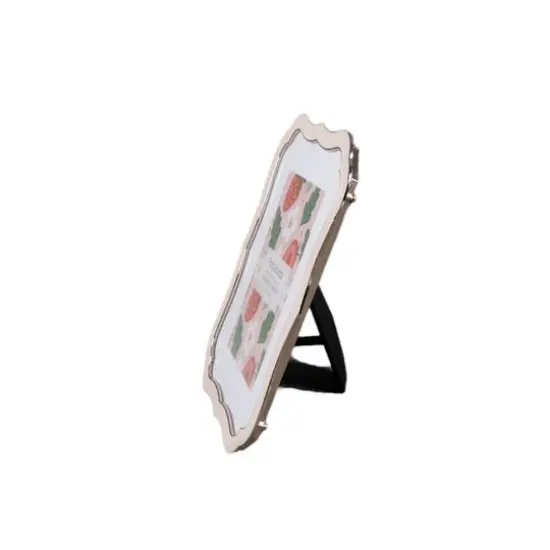 Flora Bunda Gallery 4" x 6" Vintage Rectangle Edge Zinc Alloy Picture Frame {4}