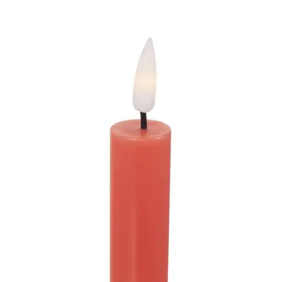 11" Flameless Wax Candles with Remote Control, 6ct. Red {6}