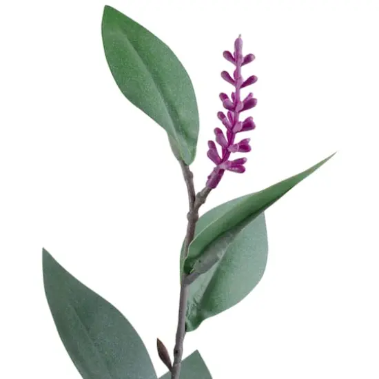 Green And Purple Artificial Lavender Floral Spray {4}