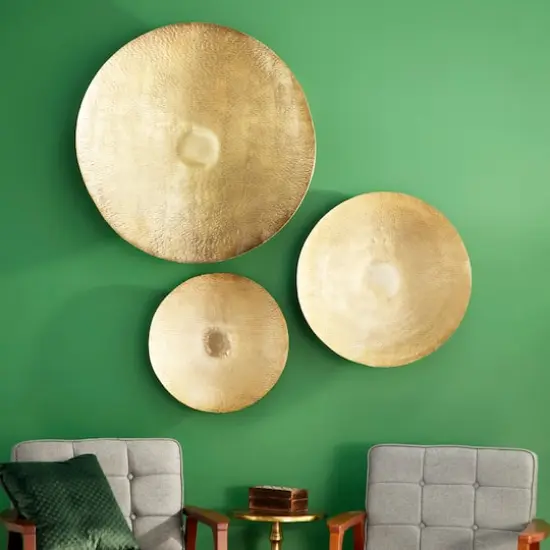 Gold Metal Eclectic Wall Decor Set {8}