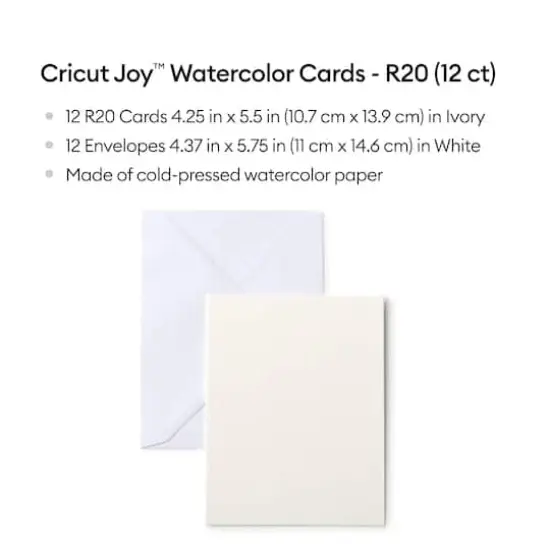 Cricut Joy&trade; 4.25" x 5.5" Watercolor Cards & Envelopes {4}