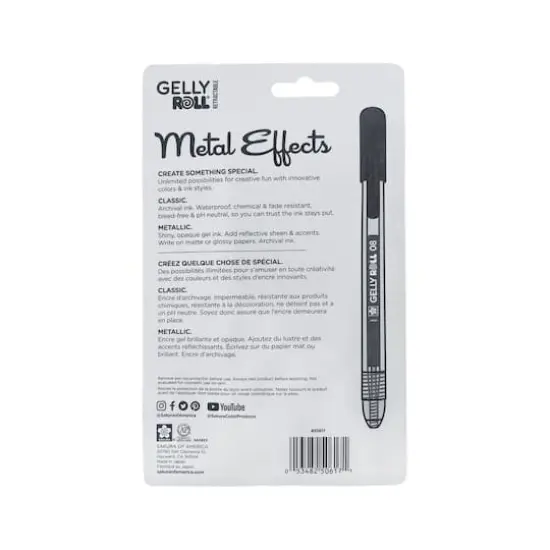 Gelly Roll® Retractable Medium 6 Piece Metal Effects Gel Pen Set {3}