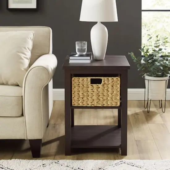 Walker Edison 18" Mission Storage Side Table Espresso {6}