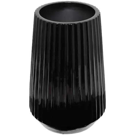 24" Black Modern Vase {1}