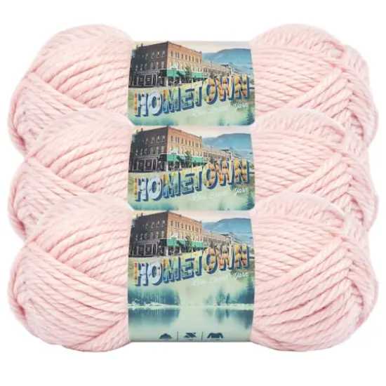 3 Pack Lion Brand&reg; Hometown Yarn Providence Pink {1}