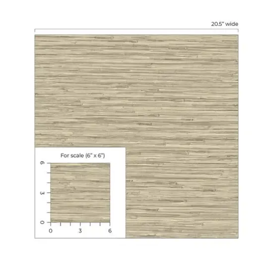 Surface Style Tiki Texture Peel & Stick Wallpaper Oatmeal {8}