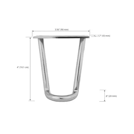 Dritz Home Nickel Modern Hairpin Legs {5}