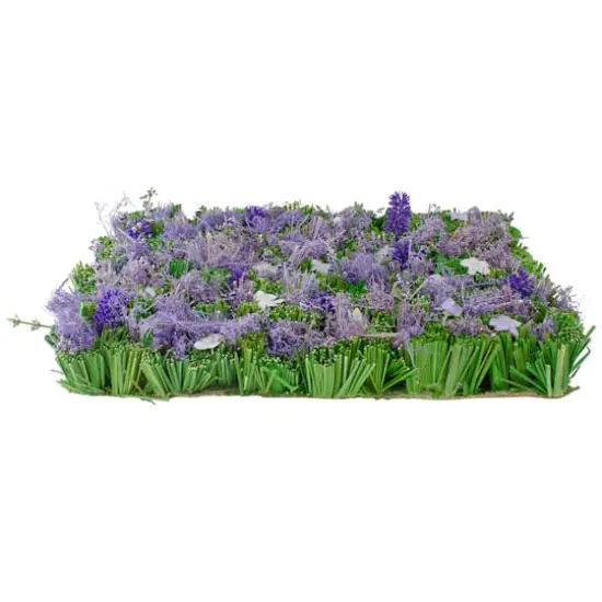 13" x 9" Mixed Floral & Grass Artificial Spring Mat {3}