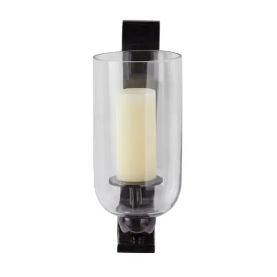 Black Aluminum Modern Wall Sconce, 6" x 8" x 16" {3}