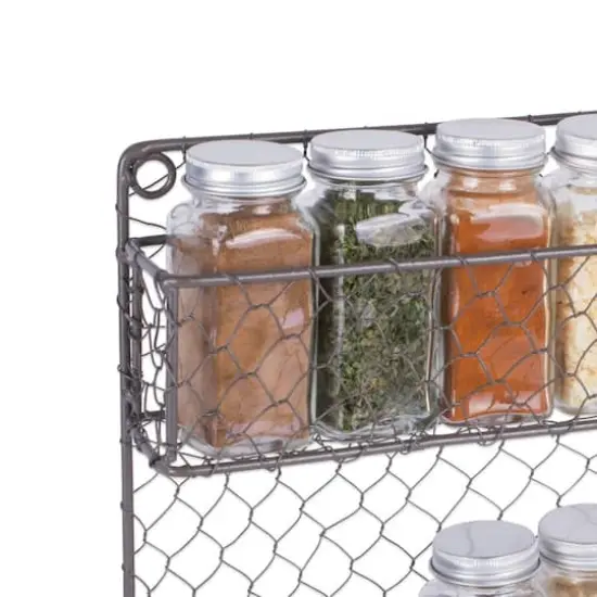 DII&reg; 10" 2 Tier Chicken Wire Spice Rack {5}