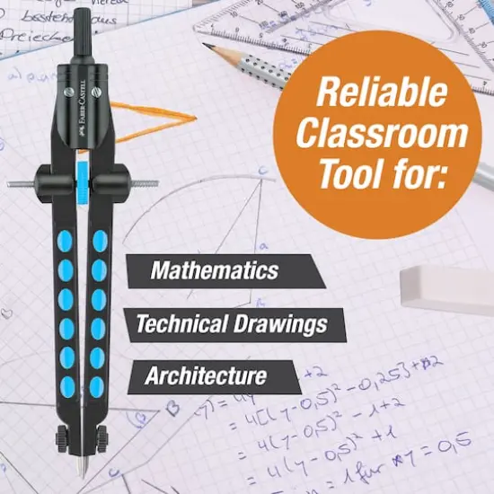 Faber-Castell&reg; Pearl Blue Quickset Compass {8}